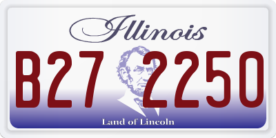 IL license plate B272250