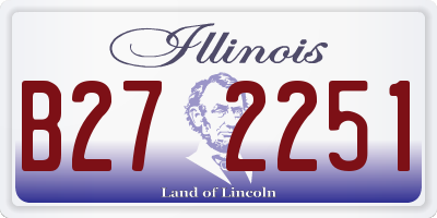 IL license plate B272251