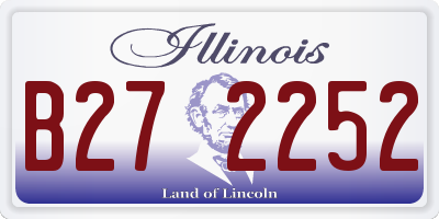 IL license plate B272252