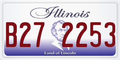 IL license plate B272253