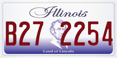IL license plate B272254
