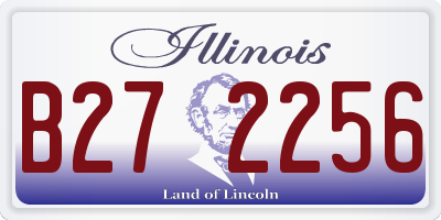 IL license plate B272256