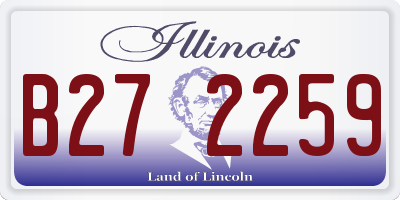 IL license plate B272259