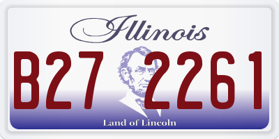 IL license plate B272261