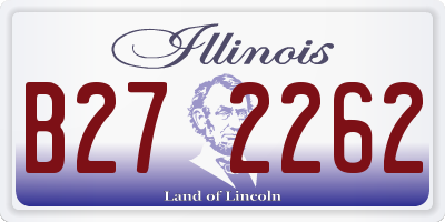 IL license plate B272262