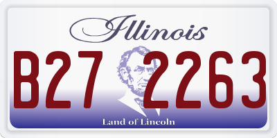 IL license plate B272263