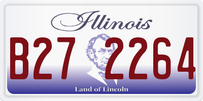 IL license plate B272264