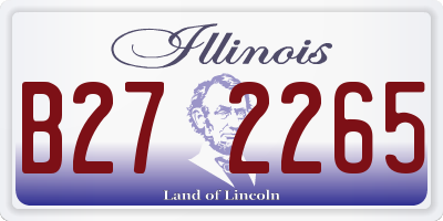 IL license plate B272265