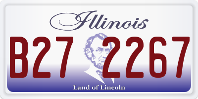 IL license plate B272267