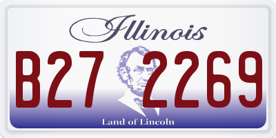 IL license plate B272269