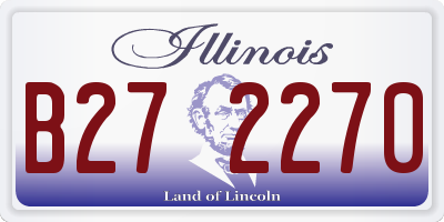 IL license plate B272270