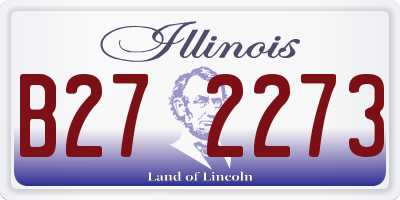 IL license plate B272273