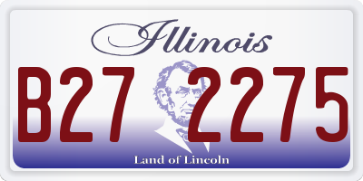 IL license plate B272275