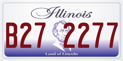 IL license plate B272277