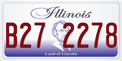IL license plate B272278