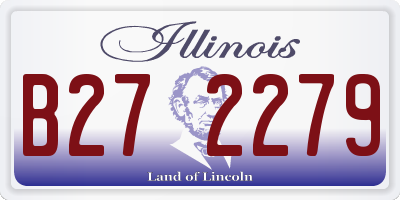 IL license plate B272279