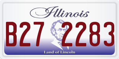 IL license plate B272283