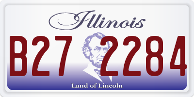 IL license plate B272284