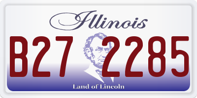 IL license plate B272285