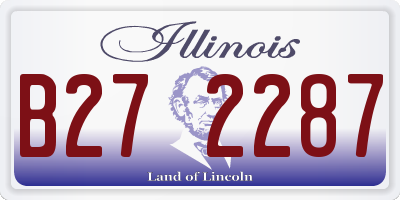 IL license plate B272287