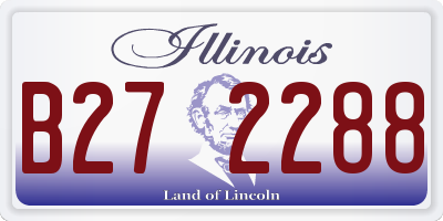 IL license plate B272288