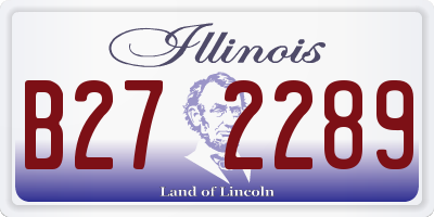 IL license plate B272289