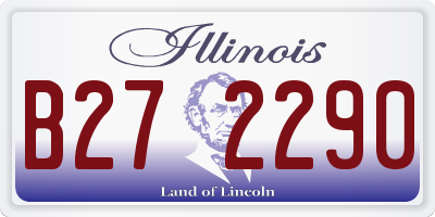 IL license plate B272290