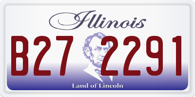 IL license plate B272291