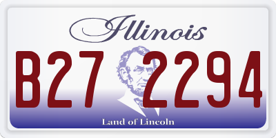 IL license plate B272294