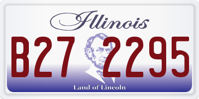 IL license plate B272295