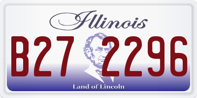 IL license plate B272296