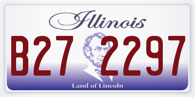 IL license plate B272297