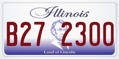 IL license plate B272300