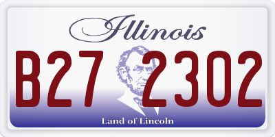 IL license plate B272302