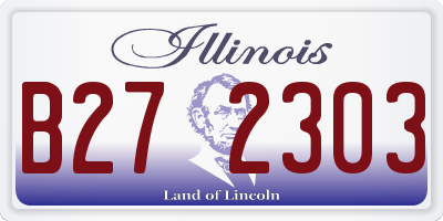 IL license plate B272303