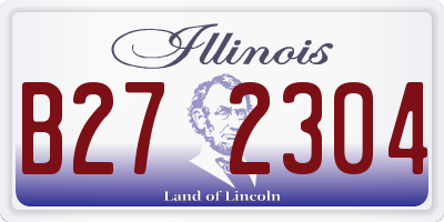 IL license plate B272304