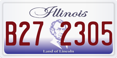 IL license plate B272305