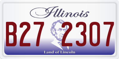 IL license plate B272307