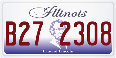 IL license plate B272308