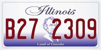 IL license plate B272309