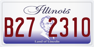IL license plate B272310