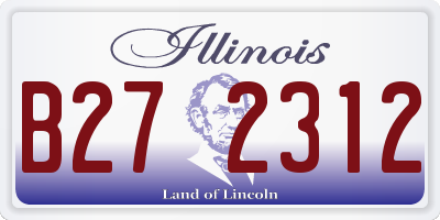 IL license plate B272312