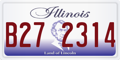IL license plate B272314
