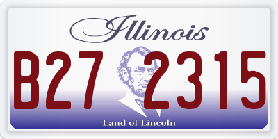 IL license plate B272315