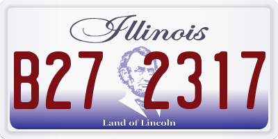 IL license plate B272317