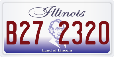 IL license plate B272320