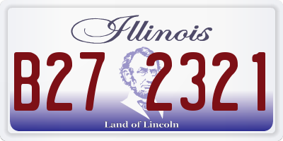 IL license plate B272321