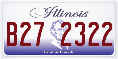 IL license plate B272322
