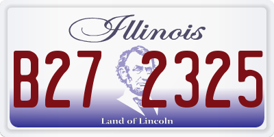 IL license plate B272325