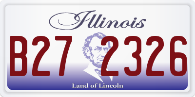 IL license plate B272326